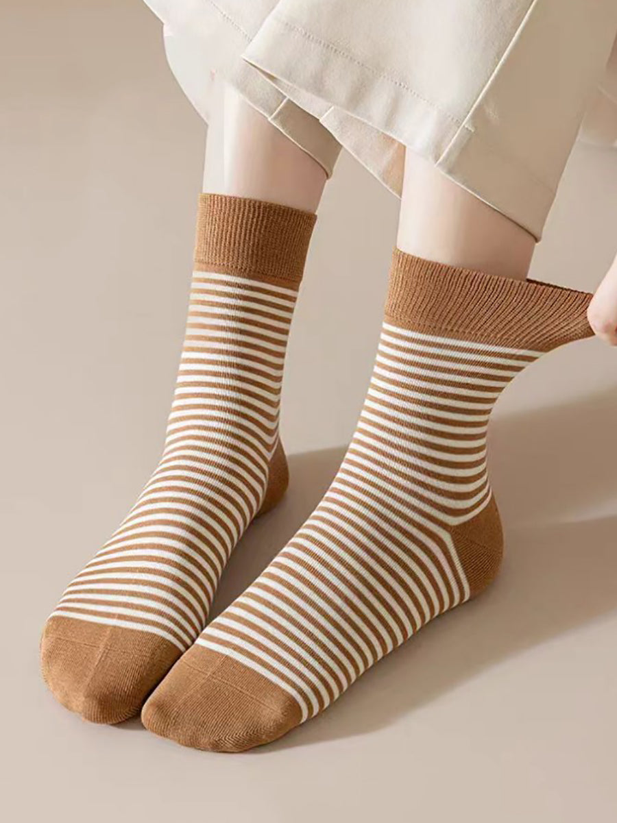 Casual 100% Cotton Socks for Women | BUYKUD